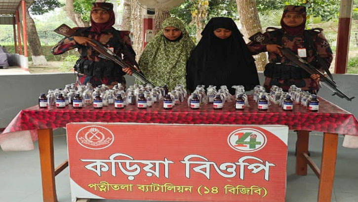 পাঁচবিবি সীমান্তে মাদক সহ ২ নারী আটক